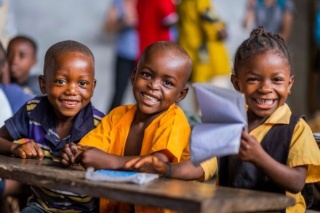 Children in school in Malawi