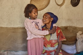 Fitsum and her daughter Aradech.